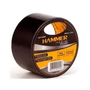 Fita Silver Tape Preta 48MMX5M HAMMER