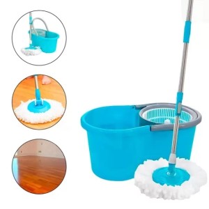 Balde Mop Giratório C/Esfregão 123UTIL