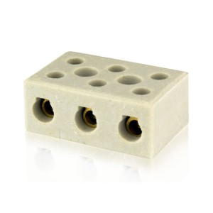 Conector de Porcelana 16MM 3 POLOS KBR