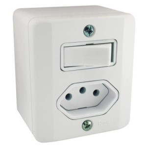 Interruptor Simples e Tomada S/X RADIAL