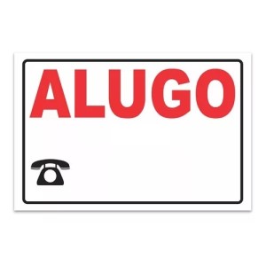 Placa Sinalizadora Alugo ACESSO