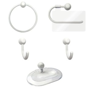 Kit Banheiro Branco C/5 ASTRA