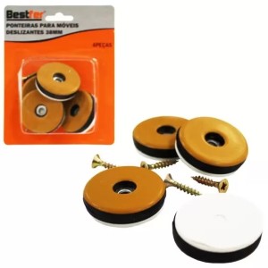 Ponteira P/Movéis Deslizante 38MM C/4 BESTFER