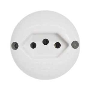 Tomada Externa 20A 2P+T Branco FLP