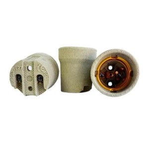 Soquete Porcelana Cônico E27 PRISMATEC