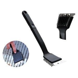 Escova Limpa Grelha C/Raspador HM