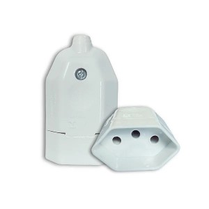 Pino Fêmea Branco 2P+T COMPOLUX
