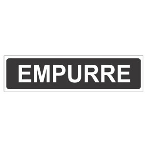 Placa Sinalizadora Empurre PACIFIC