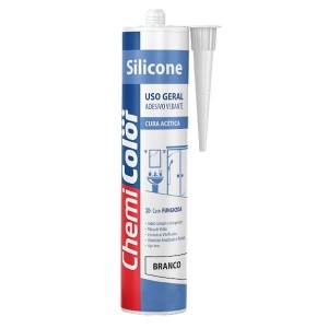 Silicone Acético Branco 250G CHEMICOLOR