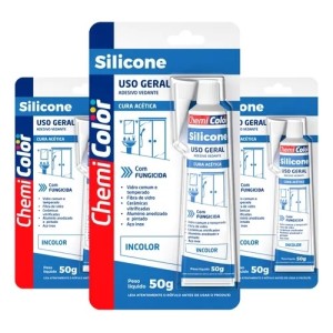 Silicone Acético Incolor 50G CHEMICOLOR