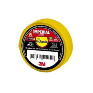 Fita Isolante Imperial Amarela 10MTS 3M