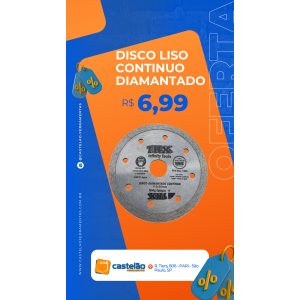 Disco Liso Continuo Diamantado TRX