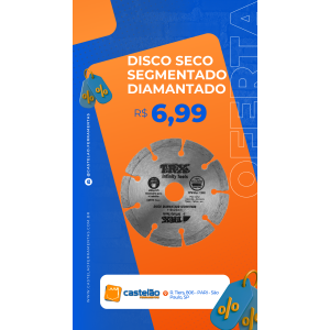 Disco Seco Segmentado Diamantado TRX