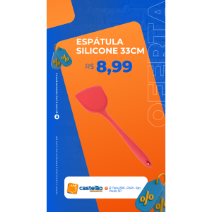 Espatula de Silicone Vermelha DX