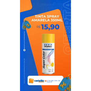 Tinta Spray Amarela 350ML TEK BOND