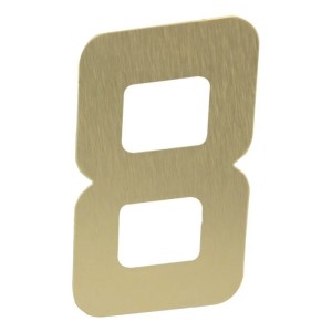 Número ACM ''8'' Ouro Escovado 13CM NUMERAL