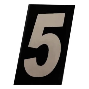 Número ACM ''5'' Prático Refletivo 125MM NUMERAL