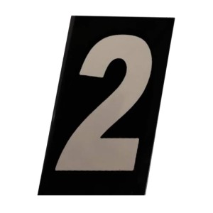 Número ACM ''2'' Prático Refletivo 125MM NUMERAL