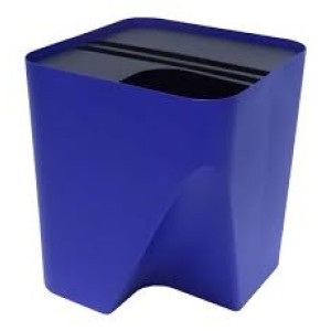 Lixeira Reciclagem Plus Azul 25L ECOCLEAN