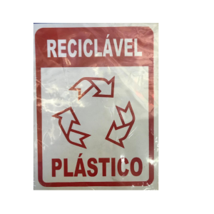 Placa Sinalizadora Reciclável Plástico JAIME