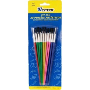 PINCEL WEST ARTISTICO C/20 P-20