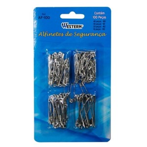 Alfinetes de Segurança C/100 WESTERN