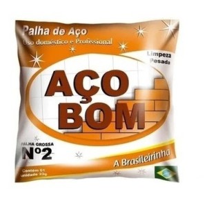 Palha de Aço Nº2 C/20 AÇO BOM