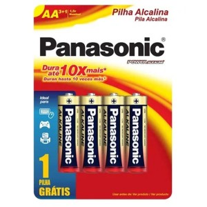 Pilha Alcalina AA C/4 PANASONIC