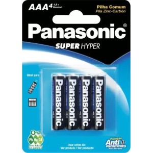 Pilha AAA C/4 PANASONIC