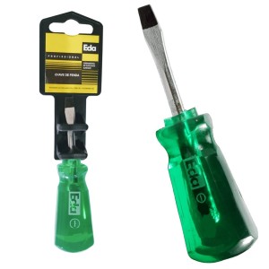 Chave Fenda Toco Verde  1/4 X 1.1/2