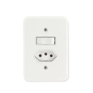 Interruptor+ Tomada 10A Pollar RADIAL