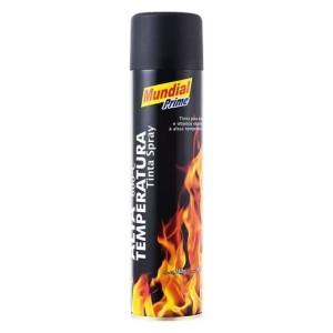 Tinta Spray Preto Fosco Alta Temperatura 400ML AEROFLEX